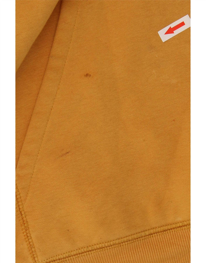 Carhartt Mens Hoodie Jumper Medium Yellow Cotton