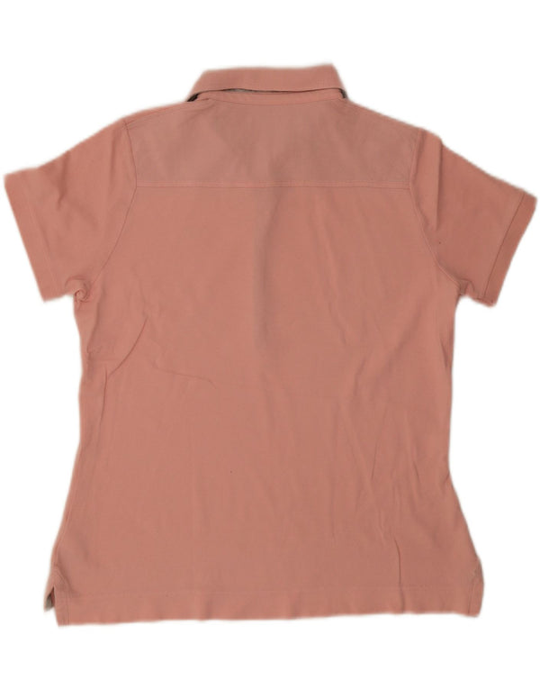 Polo da donna Barbour UK 14 grande cotone rosa