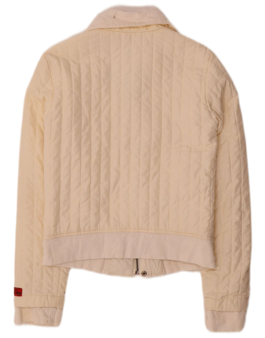 Giacca imbottita da donna Diesel UK 12 poliestere bianco sporco medio