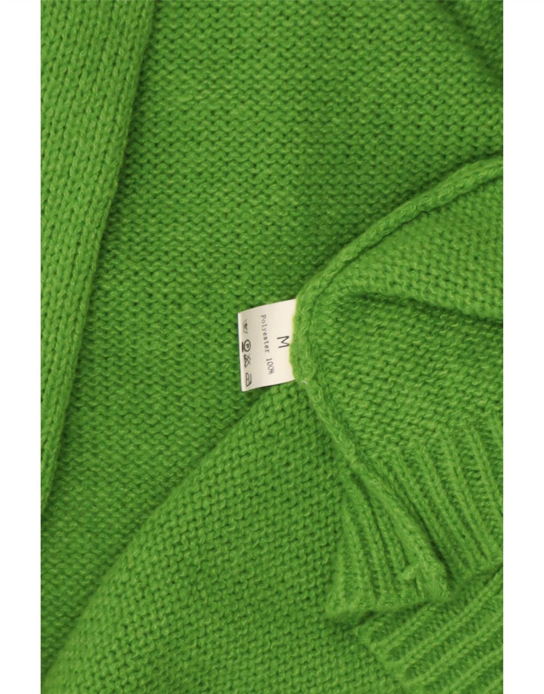Maglione cardigan aperto con linea lunga da donna vintage UK 14 Poliestere verde medio