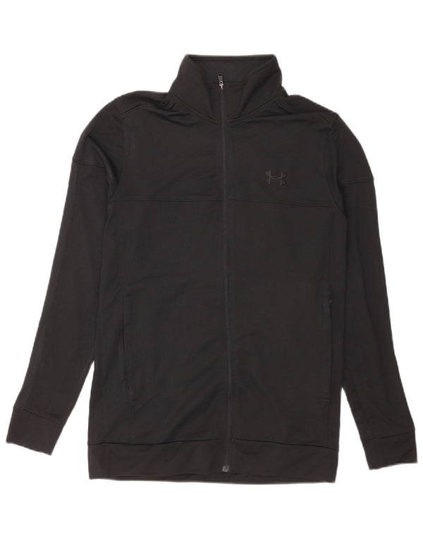 Under Armour Mens Tracksuit Top Jacket Small Black Polyester