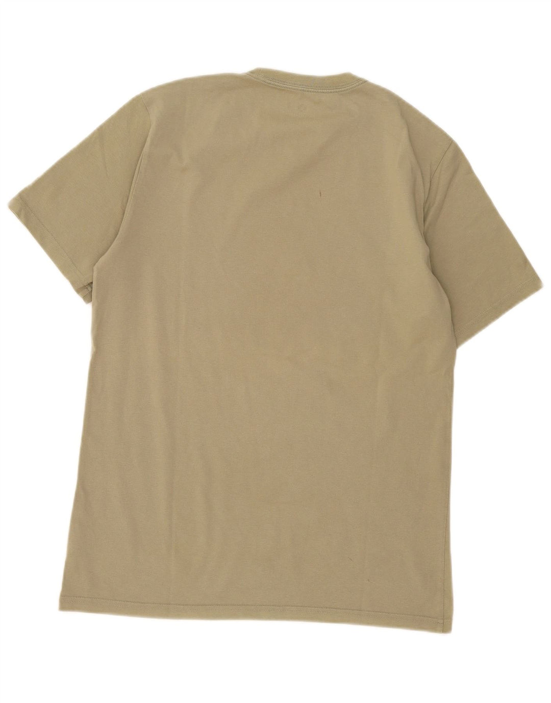 Converse Mens Graphic T-Shirt Top Médio Algodão Cáqui