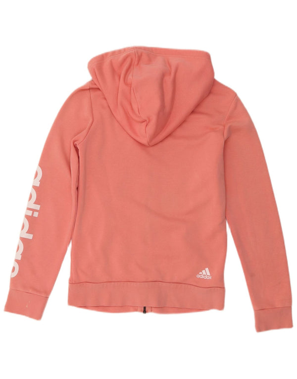 Pulover Adidas Graphic Zip pentru femei UK 12 Roz mediu