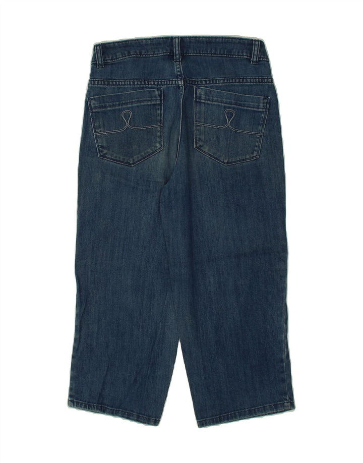 IZOD Womens Capri Jeans US 8 Medium W28 L20 Blue Cotton Vintage Izod and Second-Hand Izod from Messina Hembry 