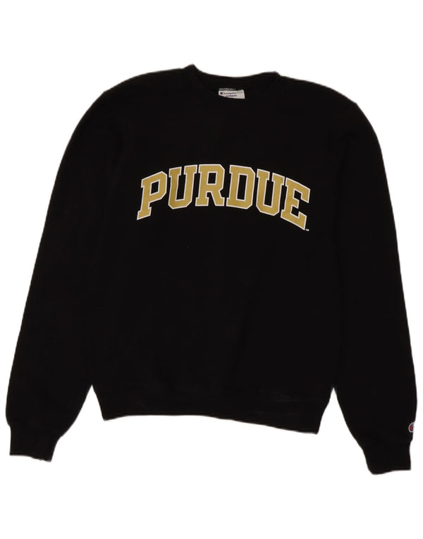 Champion Mens Purdue grafikus pulóver Jumper XS fekete