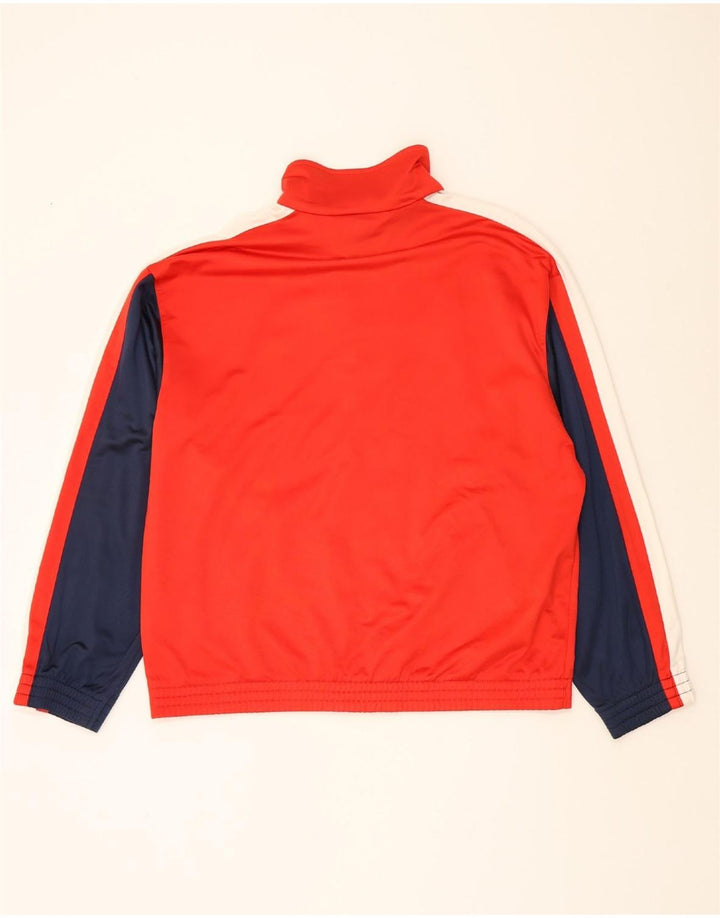 LOTTO Mens Graphic Tracksuit Top Jacket XL Red Colourblock Vintage Lotto and Second-Hand Lotto from Messina Hembry 