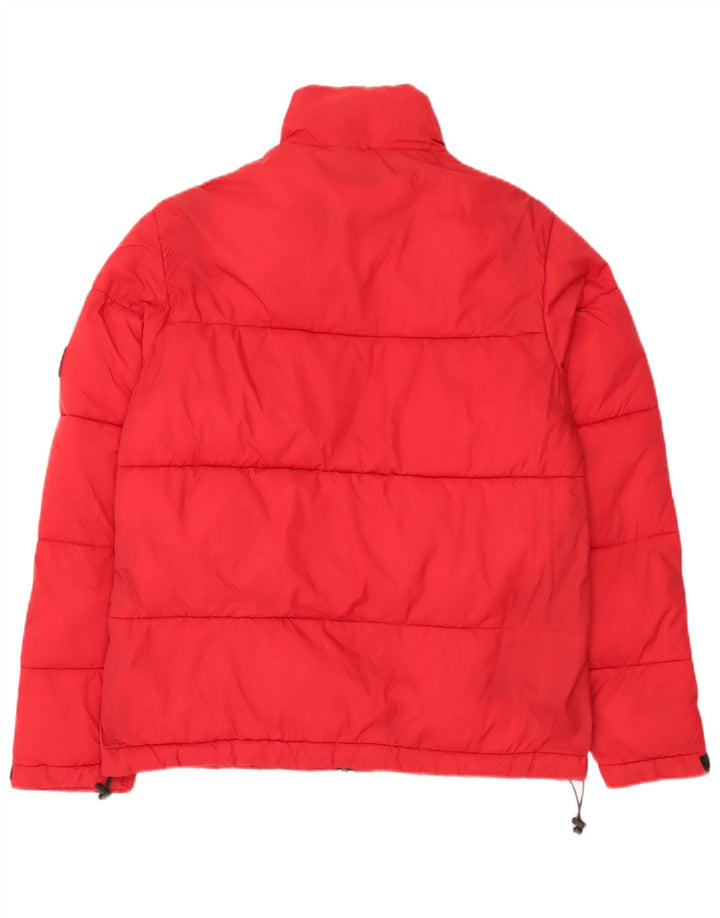 Zara Polstret Herrejakke UK 38 Medium Rød Polyamid