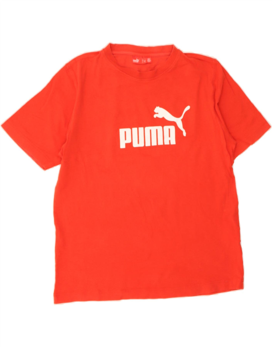 PUMA Mens Graphic T-Shirt Top Large Red Vintage Puma and Second-Hand Puma from Messina Hembry 