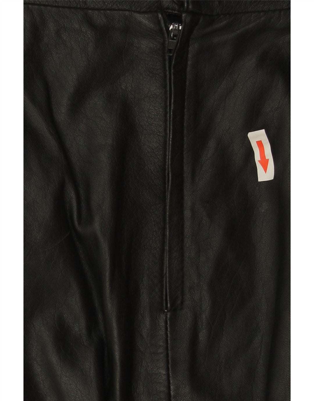 jupe en cuir femme vintage W30 Noir moyen