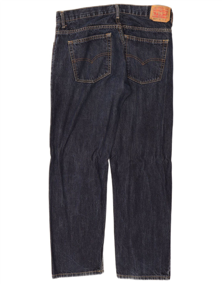 LEVI'S Womens 505 Straight Jeans W32 L27 Blue Cotton