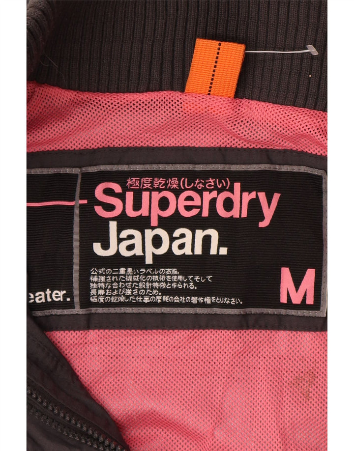 Giacca a vento da donna Superdry UK 14 nylon grigio medio