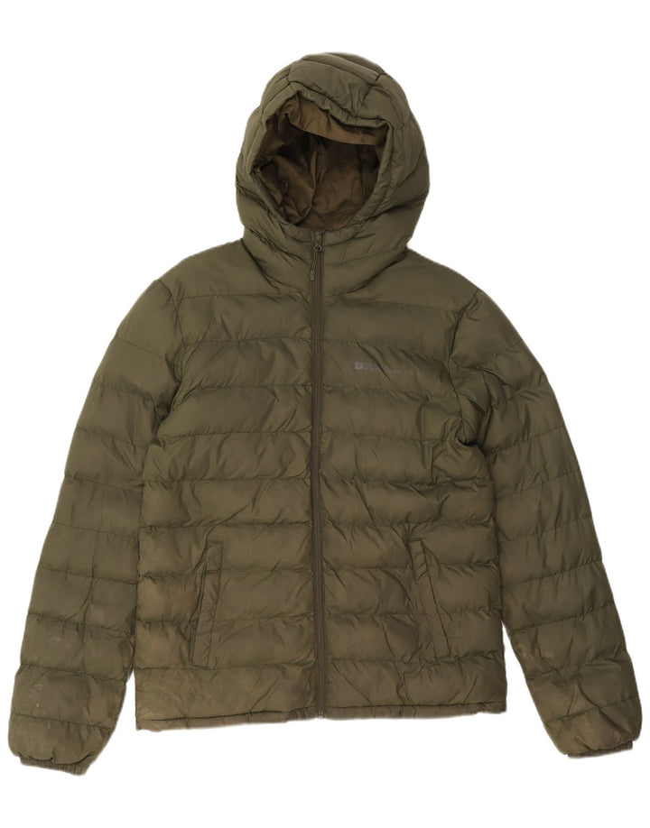 Giacca imbottita con cappuccio da uomo Mountain Warehouse UK 36 Small Poliestere kaki