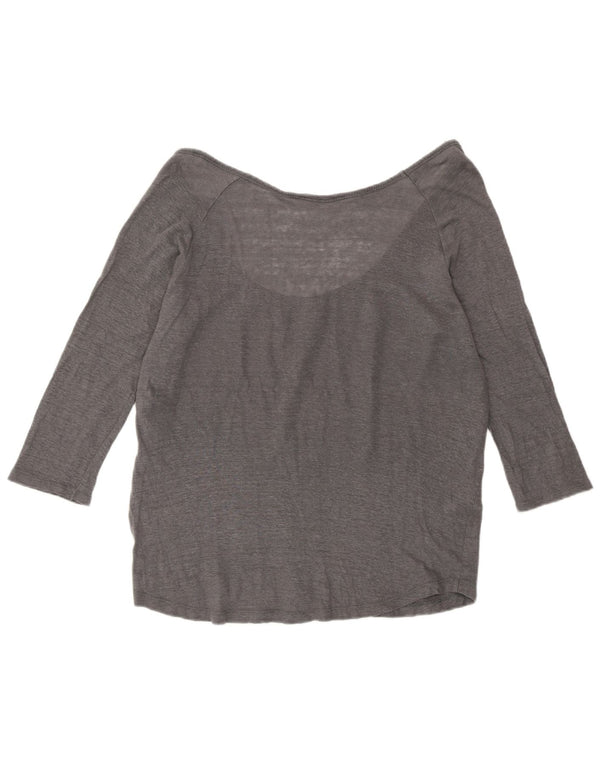 Zara Dame Top 3/4 ærme UK 16 Large Grå