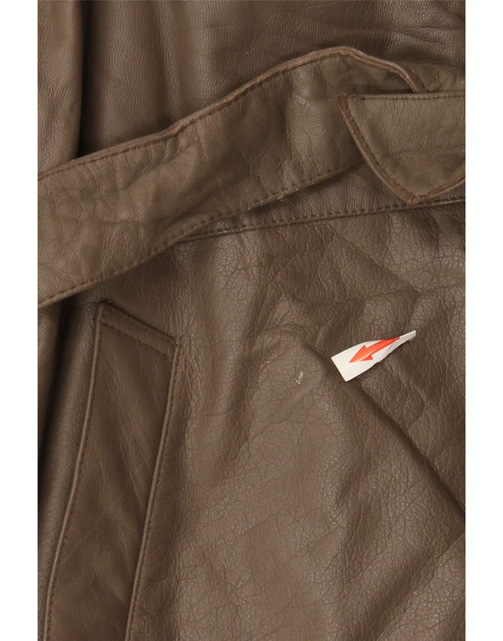 Vintage herre læderjakke IT 56 3XL Brun