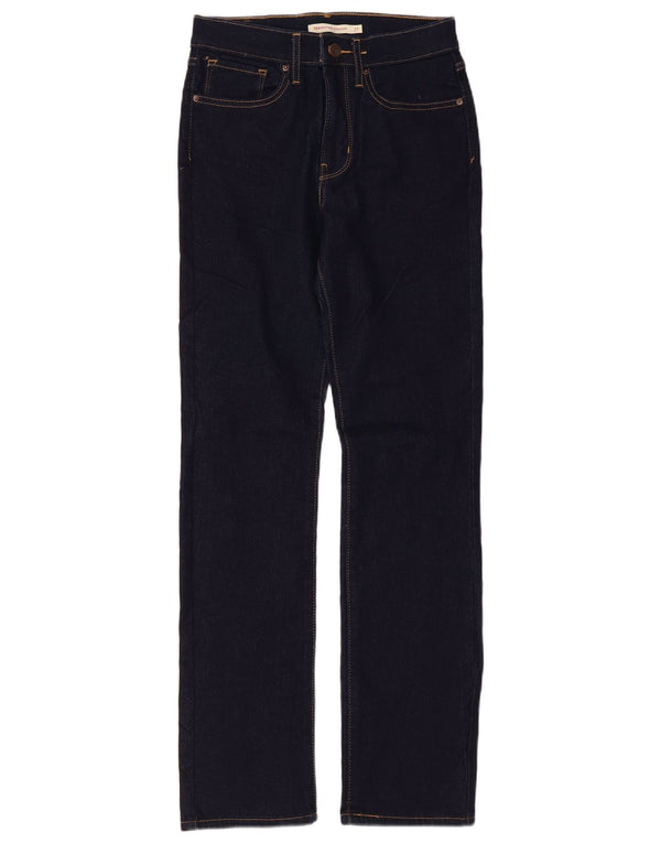 Jeans dritti a vita alta Levi's 724 da donna W27 L30 cotone blu navy
