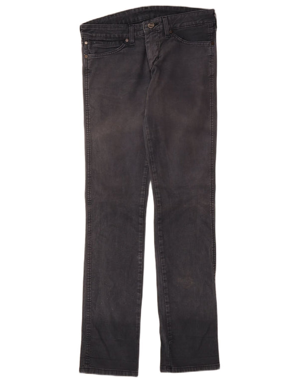 Wrangler Damen Lia Slim Jeans W29 L34 Graue Baumwolle