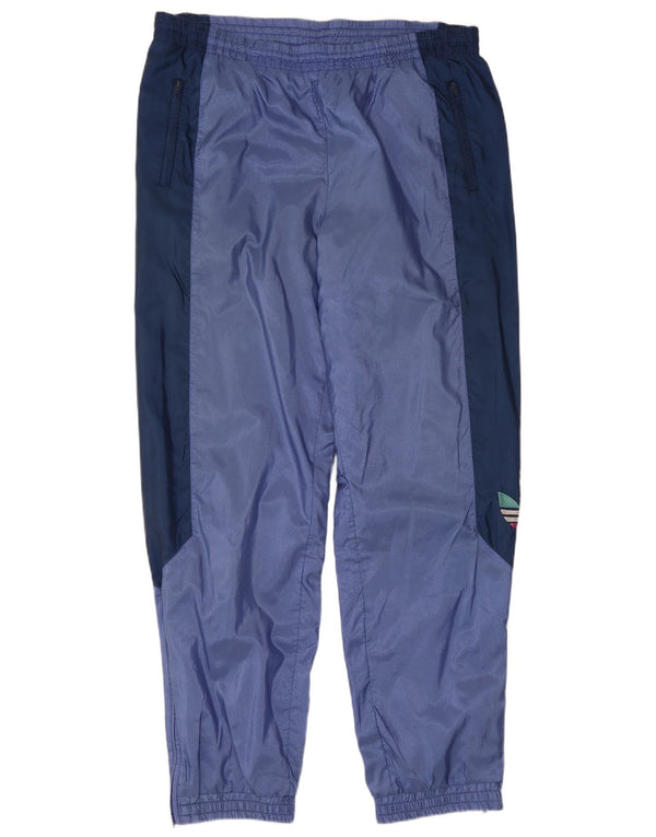 Adidas Mens Tracksuit Trousers Joggers Large Blue Colourblock