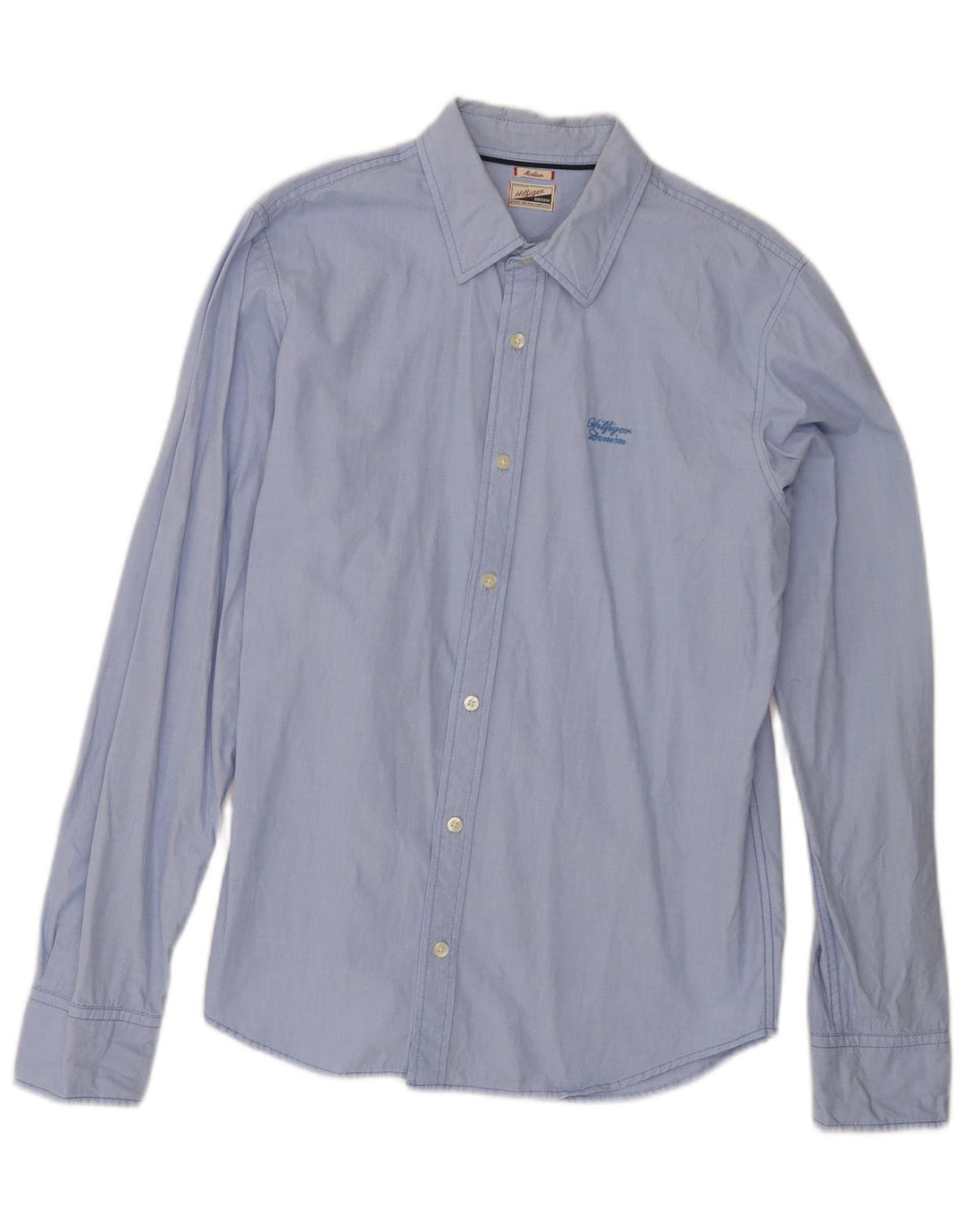 Tommy Hilfiger Mens Shirt Medium Blue Cotton