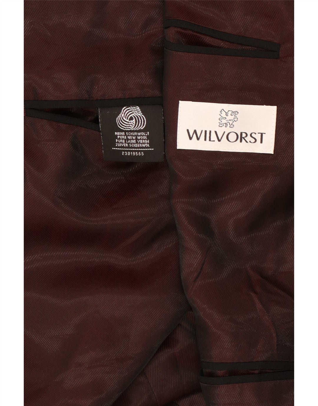 Wilvorst Veste blazer double boutonnage pour homme UK 40 Grande laine noire