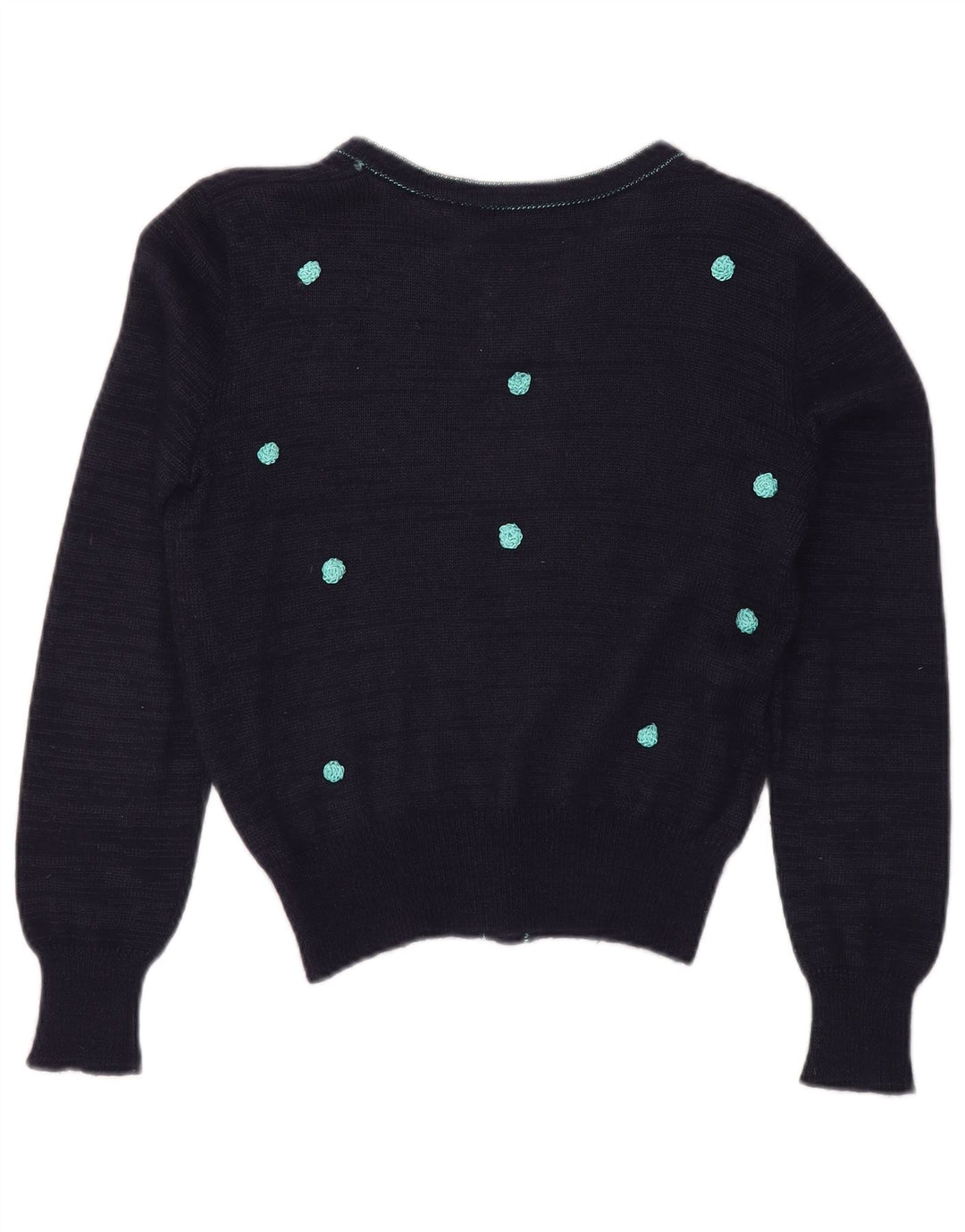 GIUSI SLAVIERO cardigan sweater til kvinder IT 42 Mellem marineblå plettet
