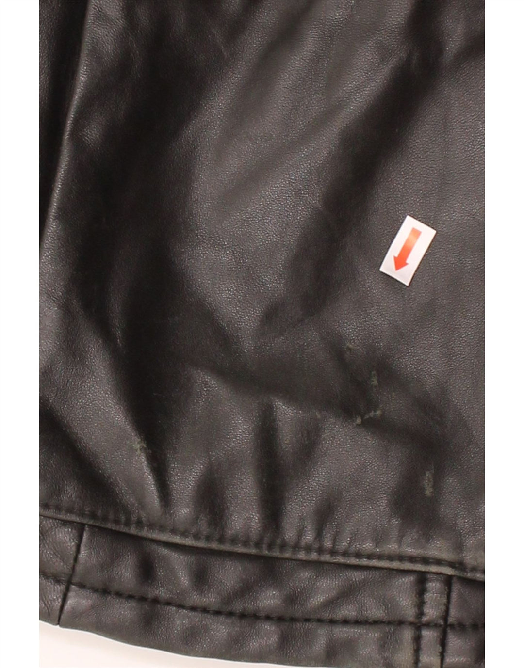 VINTAGE Womens Leather Jacket UK 14 Large Black Leather Vintage Vintage and Second-Hand Vintage from Messina Hembry 