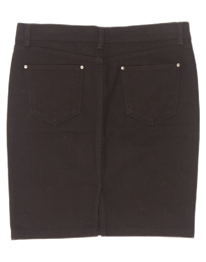 Zara Damen Jeansrock Large W30 Schwarz