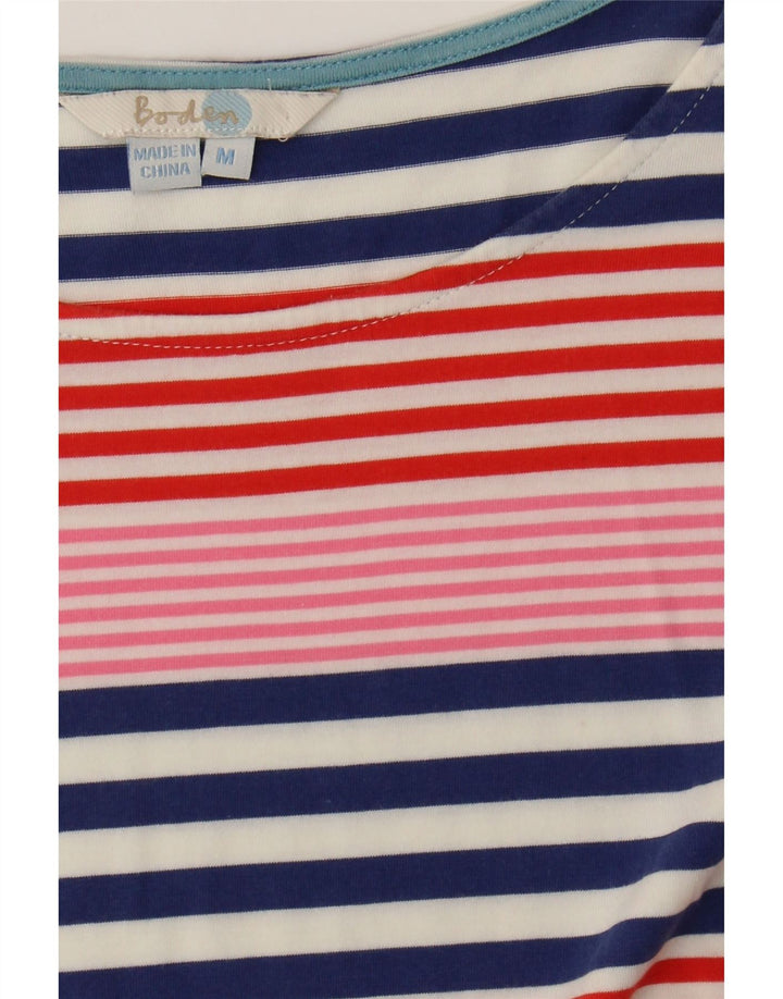 BODEN Womens Basic Dress UK 14 Medium Multicoloured Striped Cotton Vintage Boden and Second-Hand Boden from Messina Hembry 
