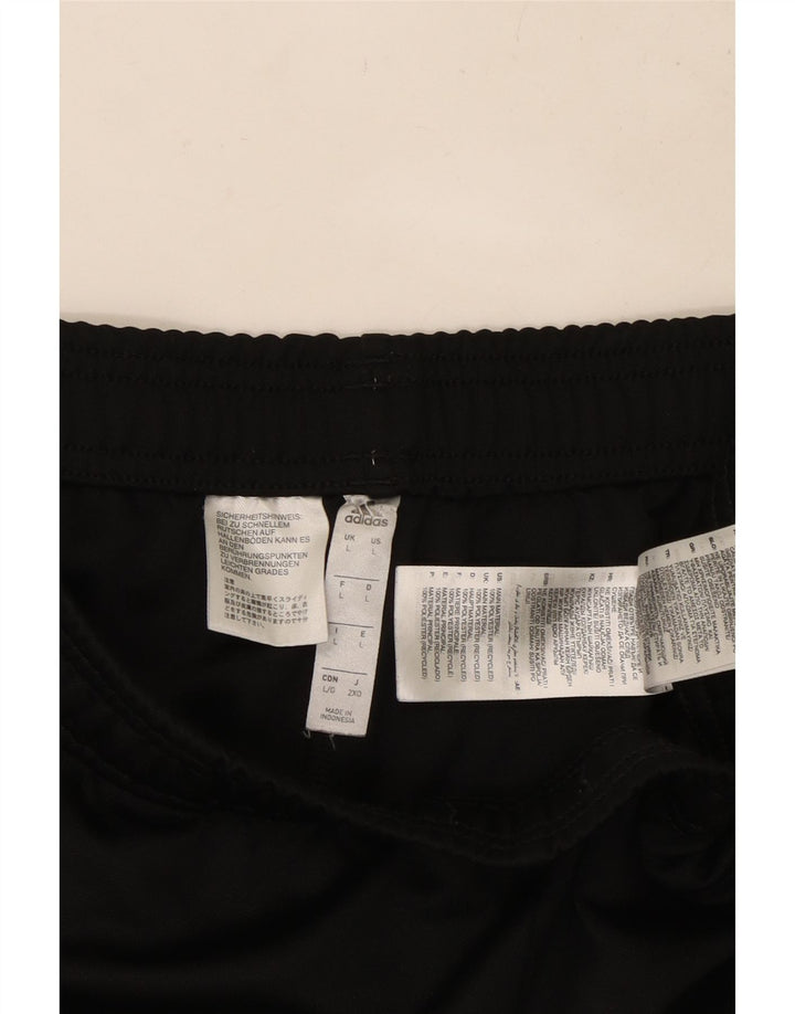 Pantaloni da tuta ADIDAS Dri Fit da uomo, grandi, in poliestere nero