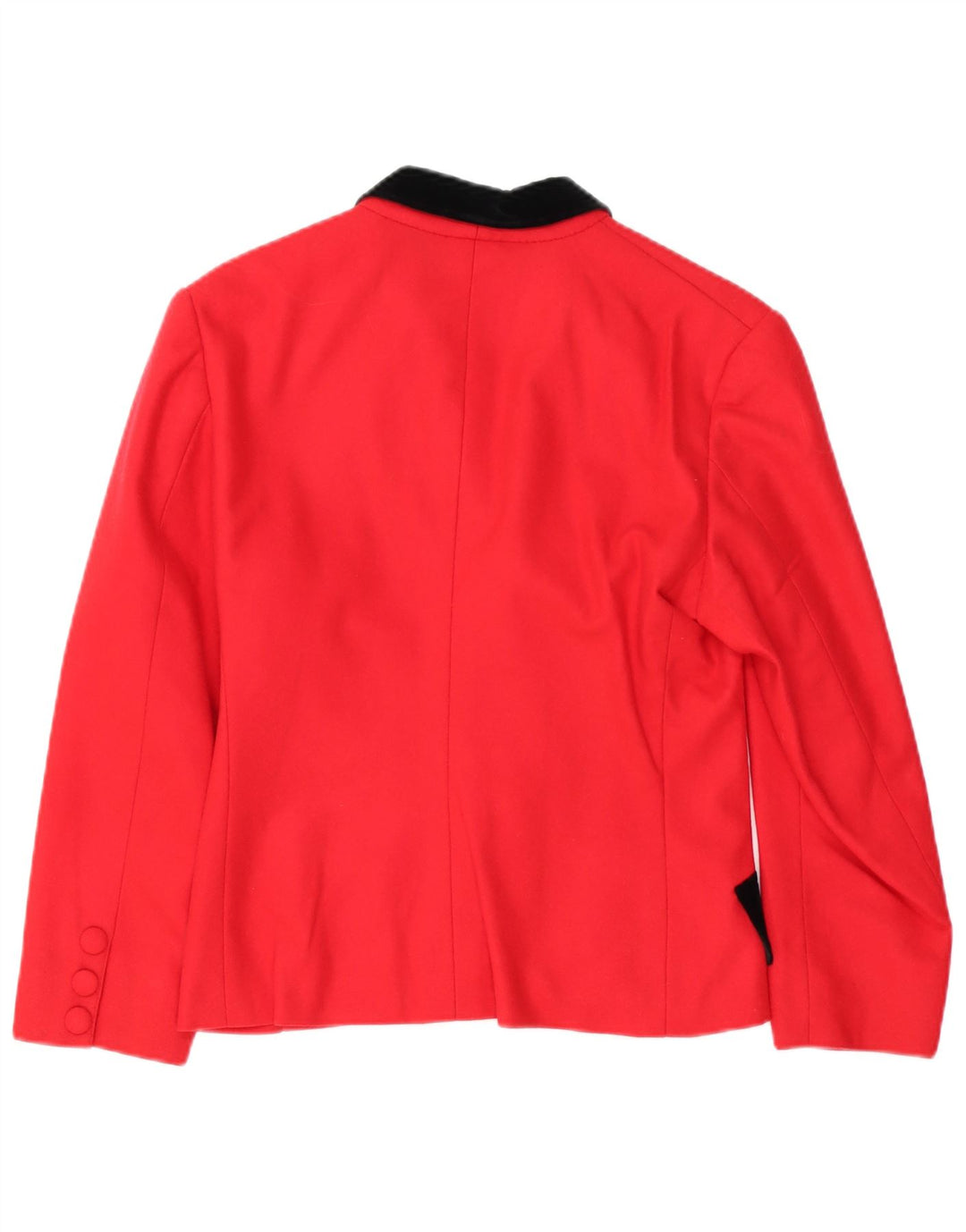 Vintage Womens 2 Button Blazer Jacket UK 12 Medium Red Colourblock