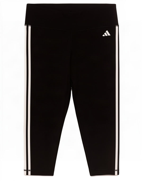 Adidas Womens Aeroready Capri Leggings UK 20/22 XL Black Polyester