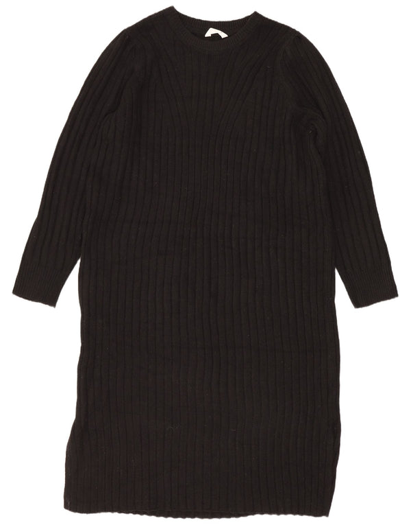John Lewis Langærmet Oversized Jumper Kjole til kvinder, UK 14 Medium Sort