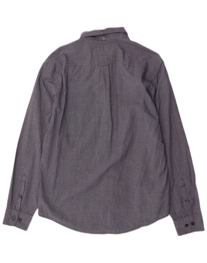 Penguin Heritage Slim Fit skjorte mellemblå bomuld
