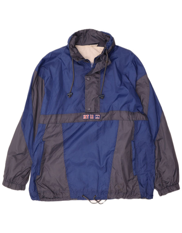 Marcel Clair Veste de Pluie Pull pour Homme UK 40 Large Bleu Colorblock