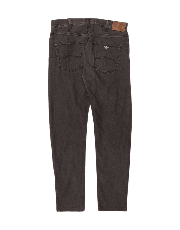 Armani Mens Slim Jeans W33 L29 Black Cotton