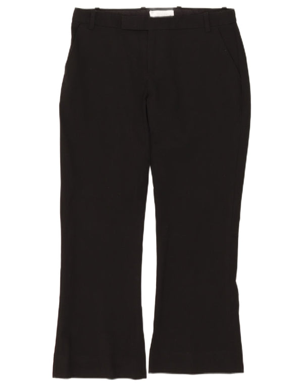 Pantaloni tăiați pentru femei Gap Flare UK 6 XS L28 L26 Poliester negru