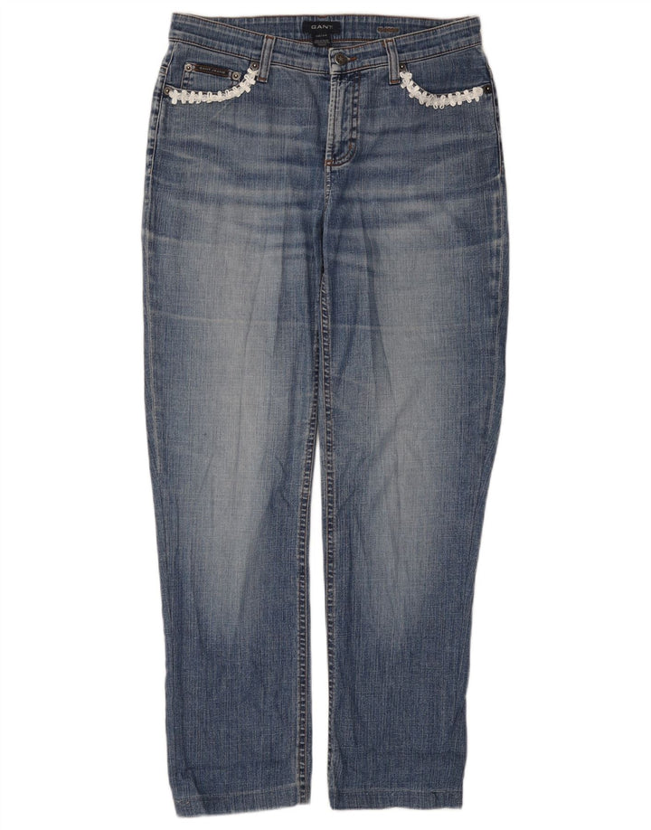 Gant Womens Straight Jeans W30 L28 Blue Cotton