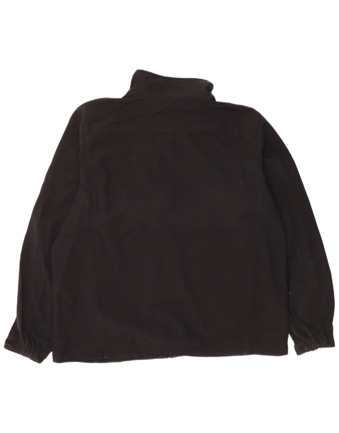 EDDIE BAUER Mens Windbreaker Jacket UK 42 XL Black Polyester