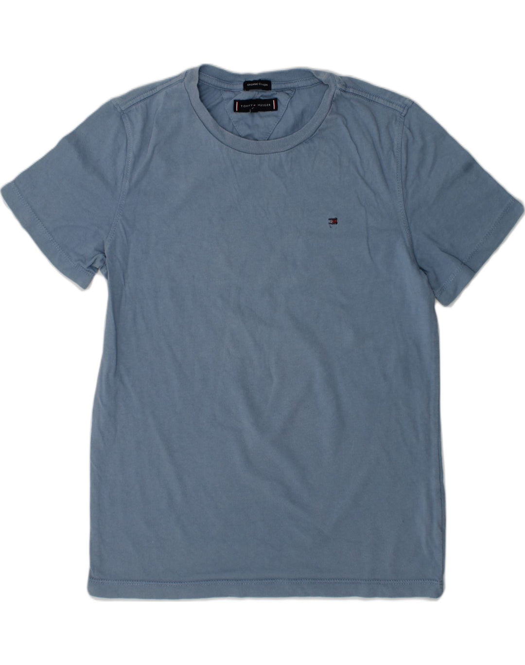 TOMMY HILFIGER Boys T-Shirt Top 11-12 Years Blue Cotton | Vintage Tommy Hilfiger | Thrift | Second-Hand Tommy Hilfiger | Used Clothing | Messina Hembry 