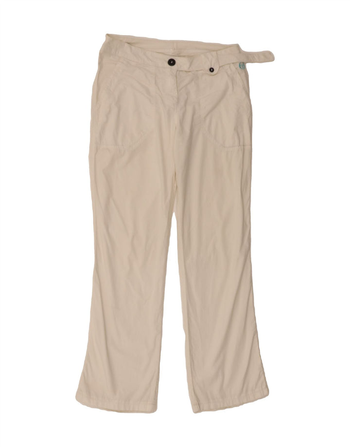 SERGIO TACCHINI Womens Straight Suit Trousers EU 40 Medium W30 L28 White Vintage Sergio Tacchini and Second-Hand Sergio Tacchini from Messina Hembry 