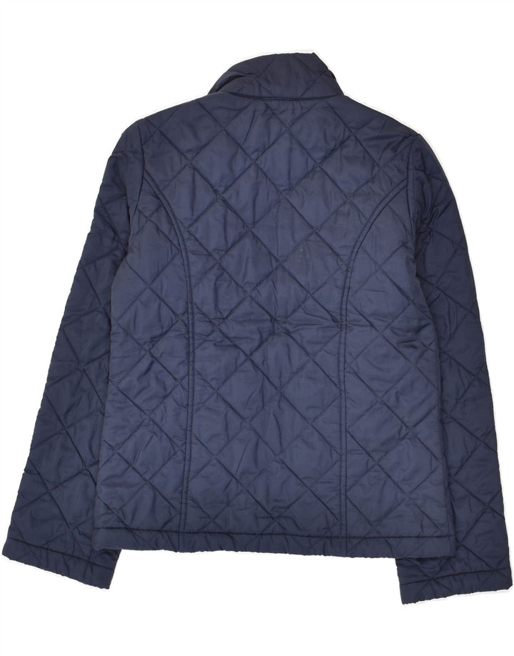 BENETTON Boys Quilted Jacket 7-8 Years Medium Navy Blue Polyester | Vintage Benetton | Thrift | Second-Hand Benetton | Used Clothing | Messina Hembry 