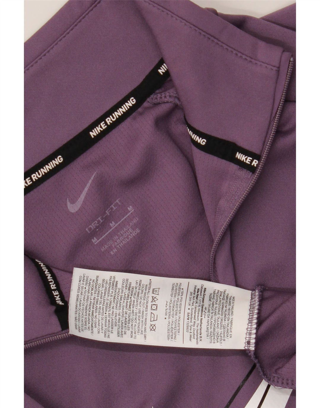 Nike Womens Dri Fit Graphic Pullover Tracksuit Top UK 14 Medium Purple
