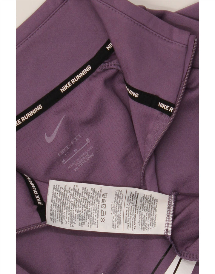 Nike Womens Dri Fit Graphic Pullover Tracksuit Top UK 14 Medium Purple