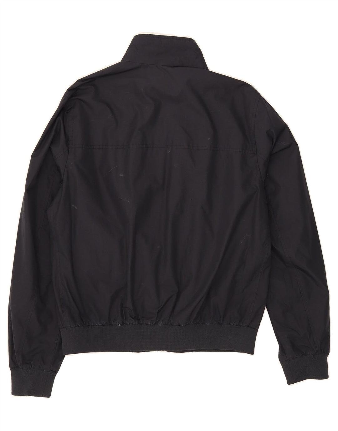 MARINA YACHTING Mens Bomber Jacket IT 50 Large Navy Blue Polyester Vintage Marina Yachting and Second-Hand Marina Yachting from Messina Hembry 