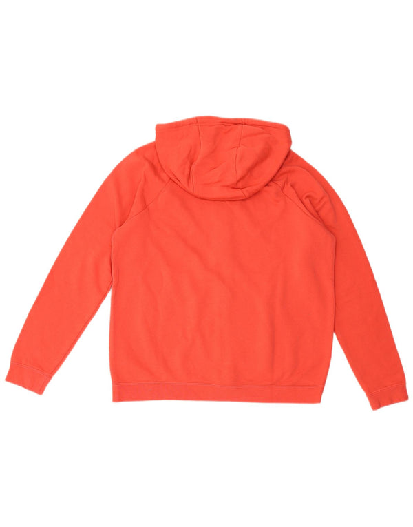 Nike Pull à capuche zippé surdimensionné pour femme UK 14 Coton rouge moyen