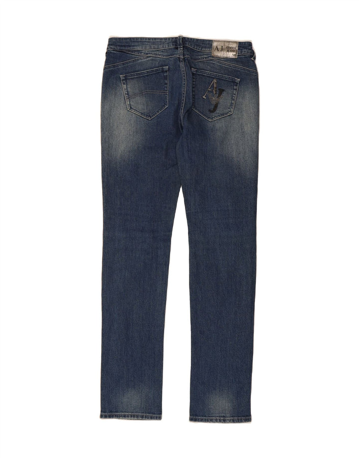 ARMANI Womens Slim Jeans  W30 L34 Blue Cotton Vintage Armani and Second-Hand Armani from Messina Hembry 