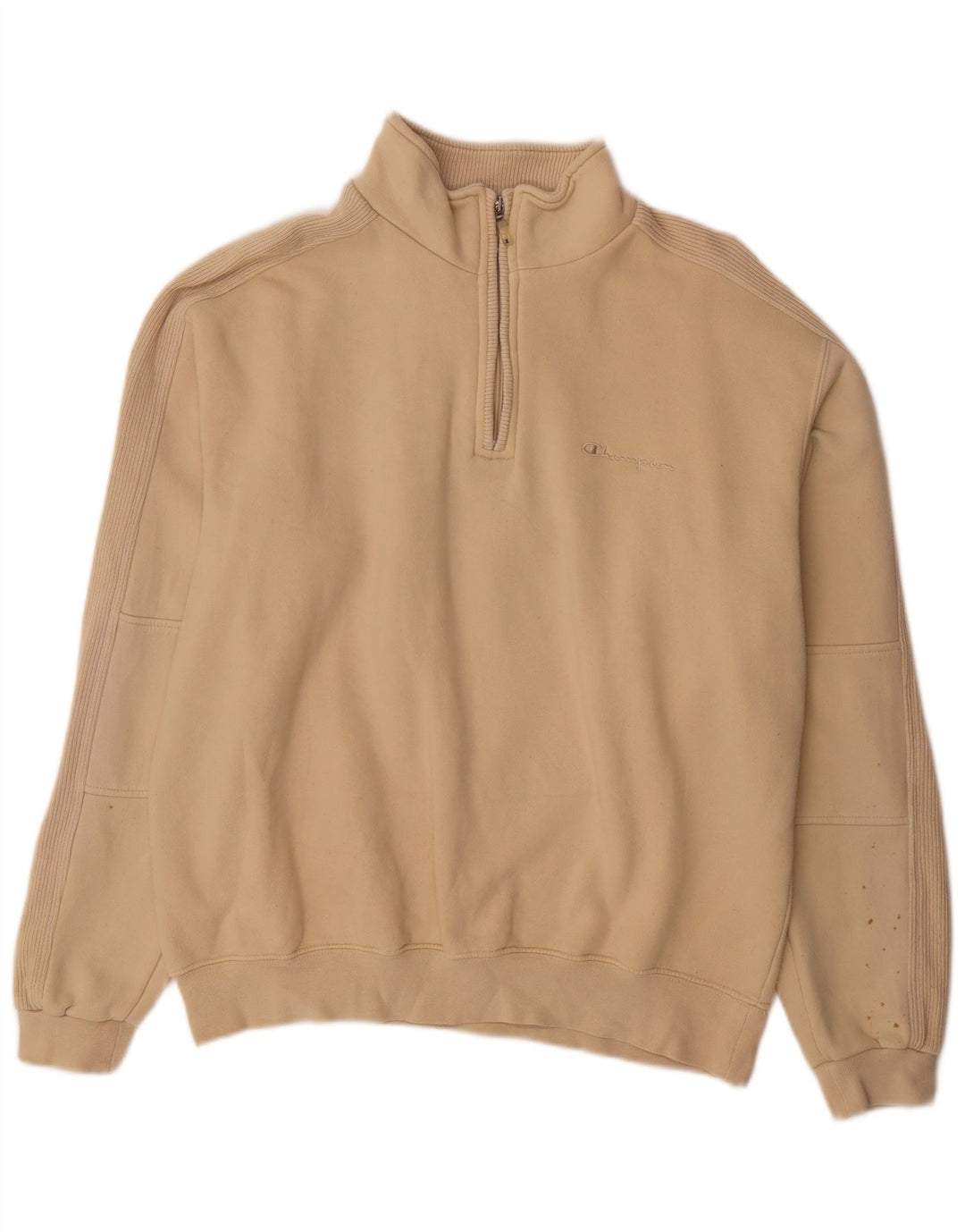 Champion Mens Sweatshirt Jumper Large Beige Cotton