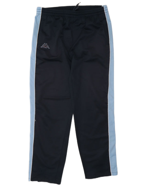 Kappa Pantalon de survêtement pour homme Pantalon de jogging Large Bleu marine Colorblock Polyester