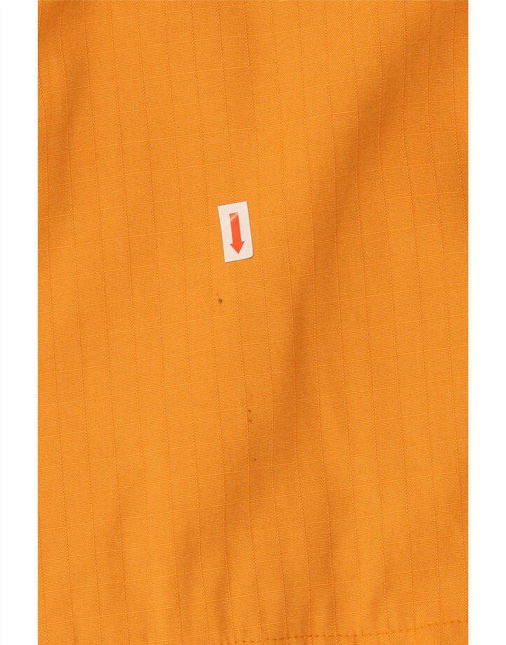 Bear Mens Graphic Pullover Rain Jacket UK 40 Large Orange Polyester