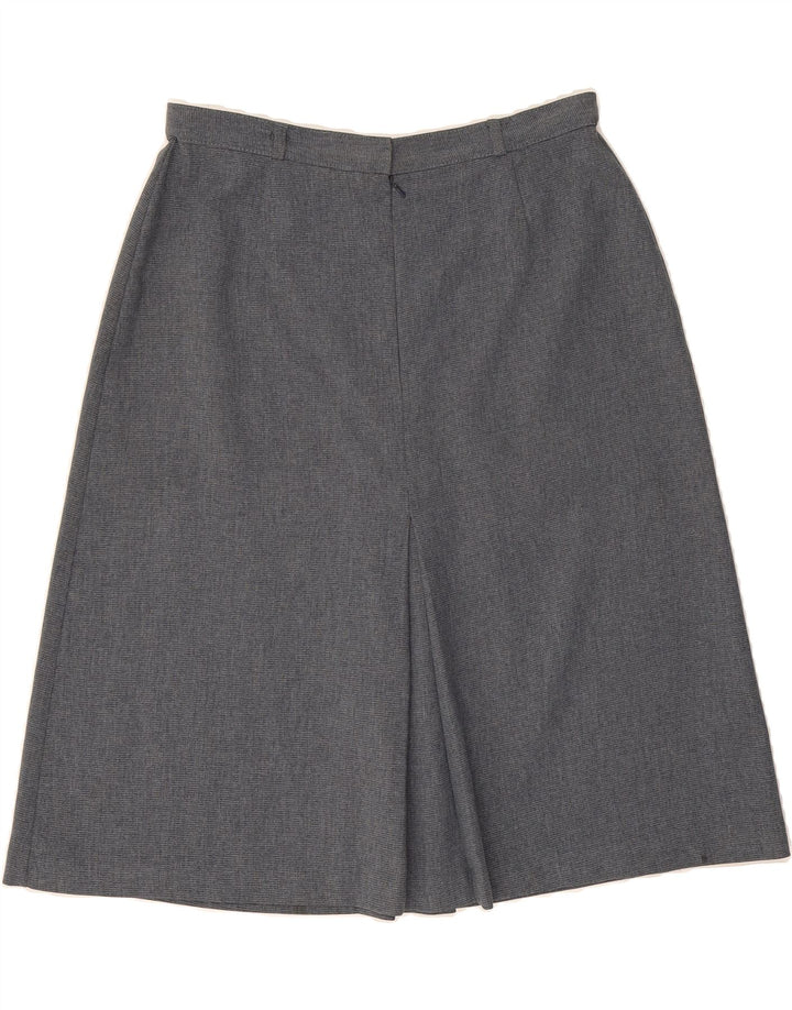 ST MICHAEL Womens A-Line Skirt UK 18 XL W32  Blue Polyester Vintage St Michael and Second-Hand St Michael from Messina Hembry 