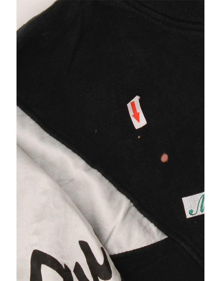 Maser M Felpa con grafica da donna Maglione US 8 Medium Black Colourblock